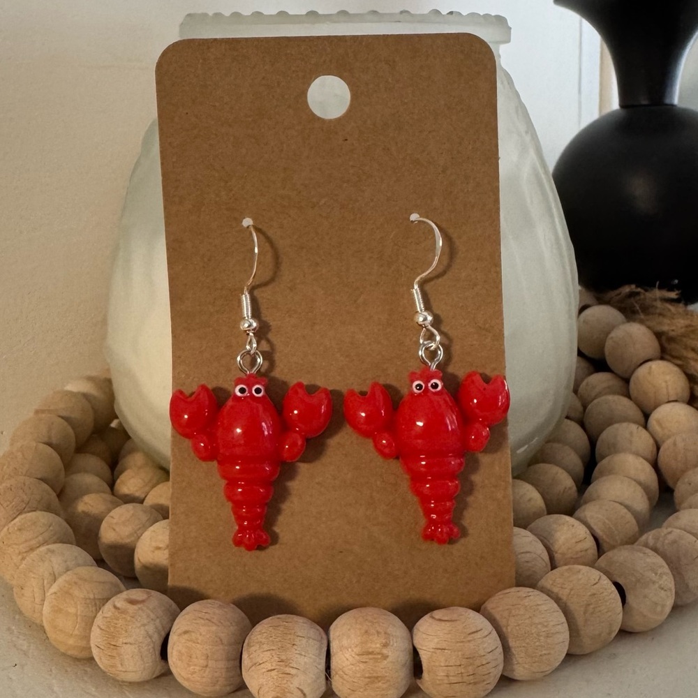 Lobster Earrings Brand New - Never Worn
